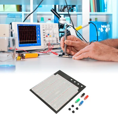Vista 3 de Joyzan Breadboard, 3220 puntos de amarre Mini placa de prueba de circuito ZY 208 circuito de prueba de puentes módulo de fuente de alimentación
