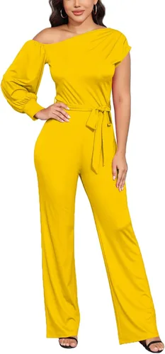 Vista 62 de DeftSharp Overol largo y elegante para mujer, sexy, para cóctel, fiesta, club, casual, para trabajo