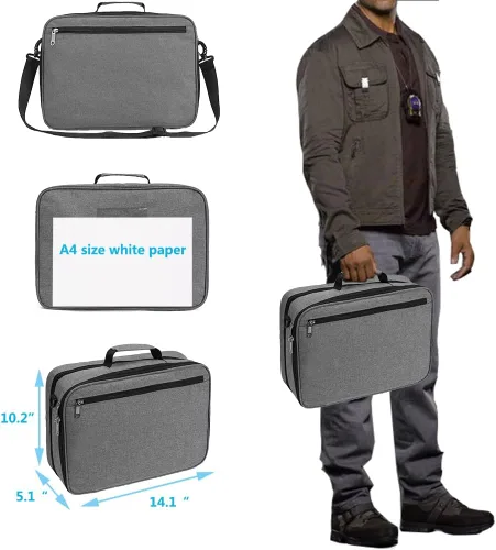 Vista 2 de Bolsa de medicina, organizador de botellas de píldoras, estuche de viaje para hombres y mujeres, organización de almacenamiento de medicamentos