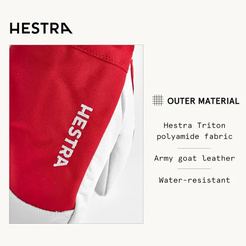 Vista 2 de Guantes Hestra Army Leather para esquí y montañismo, clásicos, para heliesquí