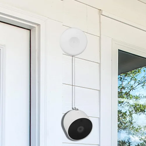 Vista 3 de HOLACA Cadena de seguridad anticaídas y anticaídas para batería Google Nest Cam - Seguridad adicional para tu cámara de batería Google Nest Cam