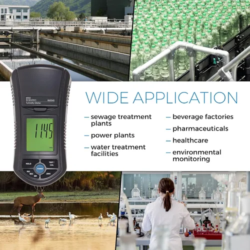 Vista 2 de Sper Scientific Medidor de turbidez, probador de calidad del agua, medidor de calidad de agua portátil para campo y laboratorio, turbidímetro