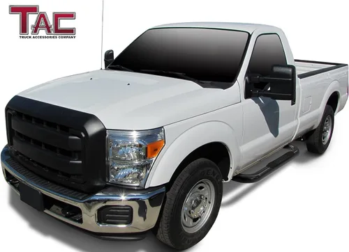 Vista 3 de TAC - Escalón lateral para Ford F150 2015-2026 cabina regular 2017-2026 Ford F250/F350/F450/F550 Super Duty Cab regular Cab 3 pulgadas, barras