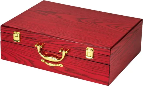 Vista 4 de Juego de cubiertos de lujo de 75 piezas para 12 con estuche de almacenamiento de madera, servicio de cubiertos de comedor de alta calidad, cubiertos
