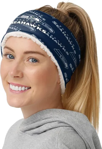 Vista 23 de FOCO Diadema de moda para mujer con logotipo de equipo de la NFL Gradiente impreso.