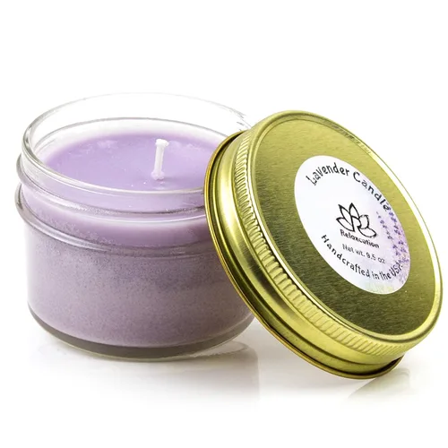 Vista 9 de Cesta de regalo para mujer, juego de regalo de lavanda orgánica, baño y cuerpo en casa, kit de spa, vela de cera de soja, sal de baño de aceite