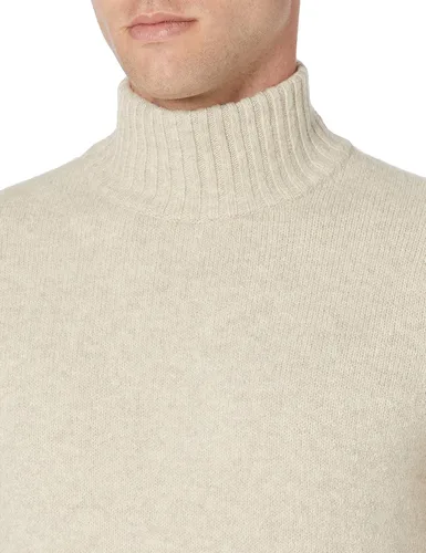 Vista 4 de Tienda Essentials Suéter de cuello alto suave al tacto para hombre