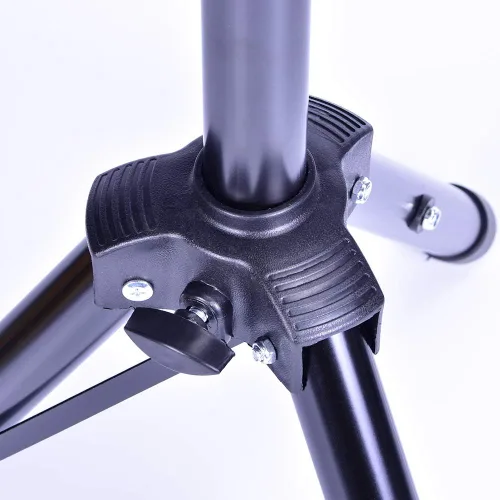 Vista 5 de SUMAG Trípode de metal negro mesa mágica Trucos mágicos Mesa de mago Escenario Cerca de la calle Accesorios Altura ajustable Fácil de llevar