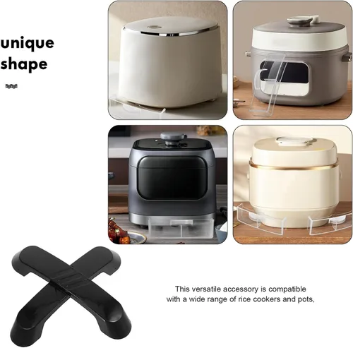 Vista 3 de Mango de tapa para olla arrocera eléctrica triangular universal, perilla de repuesto de plástico resistente para utensilios de cocina, compatible