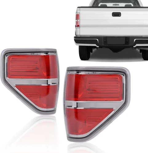 Vista 5 de ALLGOOD Luces traseras compatibles con Ford F150 2009 2010 2012 2013 2014 (no compatible con el modelo original con lámpara trasera LED). Par