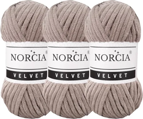 Vista 11 de Hilo de Terciopelo Suave Chenille para Ganchillo Super Voluminoso (100g-3.50oz) (68m-74.3 yds) Hilo para Manta de Bebé para Tejer Amigurumi Hilo