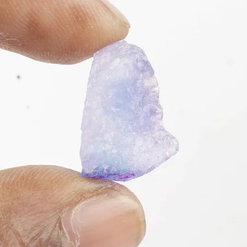 Vista 4 de GEMHUB AAA++ - Zafiro de calidad 12.00 quilates natural en bruto, certificado de zafiro azul, piedra envuelta en alambre FD-447, Gema, azul