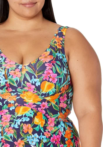 Vista 4 de Maxine Of Hollywood Women's Over The Shoulder Empire Tankini Swimsuit Top
