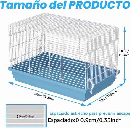 Vista 4 de Jaula para hámsters para hámsters, jerbos, ratones, ratas, conejillos de indias pequeños y otros animales pequeños.