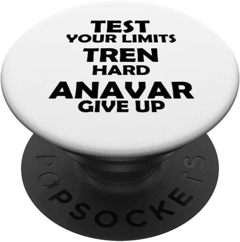 Vista 6 de Test Your Limits Tren Hard Funny Bodybuilding Gym Design PopSockets MagSafe PopGrip for iPhone
