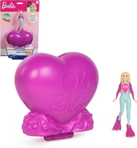 Vista 9 de SwimWays Barbie Personajes de Buceo Paquete de 3, Accesorios de Piscina y Juguetes de Piscina para Niños, Suministros para Fiestas en la Piscina