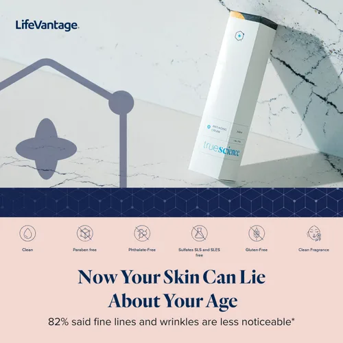 Vista 5 de LifeVantage Crema facial TrueScience Anti-Aging Face Cream, hidratante facial hidratante, crema facial antiarrugas y antienvejecimiento con activos