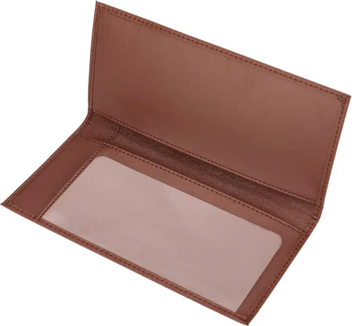 Vista 6 de LYOOmaLL Funda de cuero para chequera y registro para hombres y mujeres