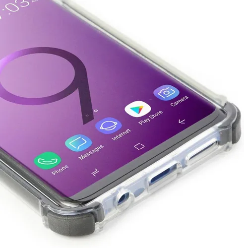 Vista 6 de ArmorSuit MilitaryShield [compatible con fundas] Protector de pantalla diseñado para Samsung Galaxy S9 - Película transparente HD