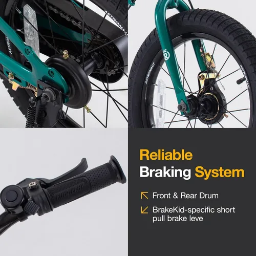 Vista 6 de RoyalBaby Astro Kids Bike 14-18 Inch Magnesium Alloy Bicycle Verde