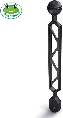 Vista 2 de Seafrogs - Brazo de extensión subacuática de aleación de aluminio de 8 pulgadas, adaptador de bola a cabeza YS, brazo de clip, brazo de conector