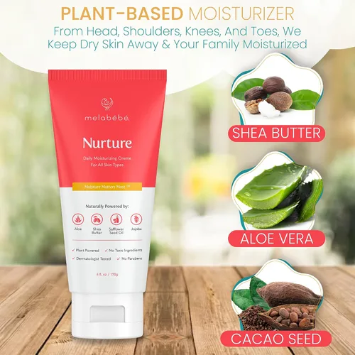 Vista 3 de Nurture: Crema hidratante diaria - Crema para eccema para bebés y loción para bebés Crema para bebés para piel sensible - Loción natural para bebés