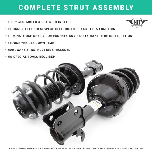 Vista 2 de UNITY AUTOMOTIVE 11100 Conjunto de puntal completo delantero 1998-2010 Volkswagen Beetle