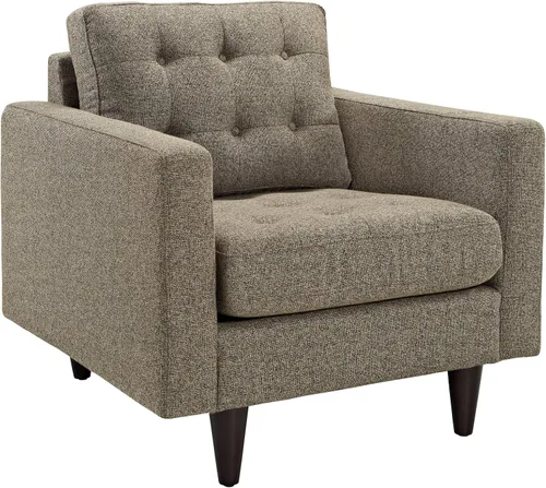 Vista 31 de Modway EEI-1547-DOR Empress Mid-Century - Sofá biplaza tapizado de tela en gris