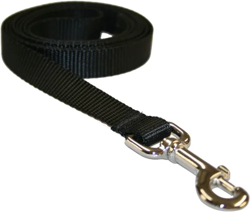 Vista 21 de Correa de nailon rojo mediano para perro: 3/4" de ancho, 6 pies de longitud - fabricada en Estados Unidos.
