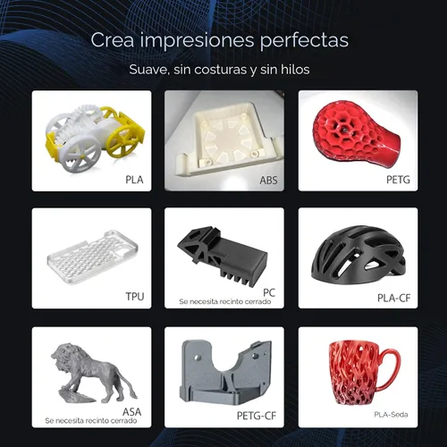 Vista 6 de FLASHFORGE Adventurer 5M Impresora 3D con Nivelación Automática Completa, Impresión de Alta Velocidad Máxima de 600mm/s, Extrusora Directa de 280°C