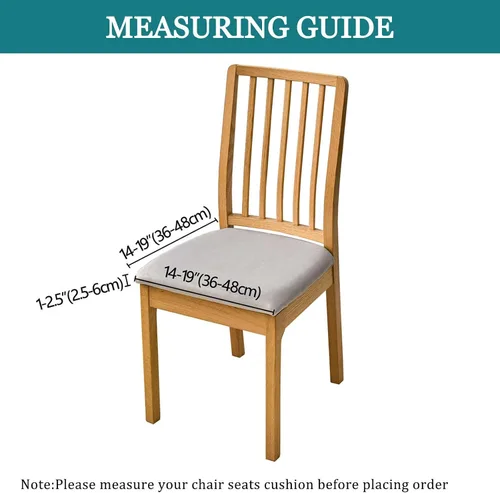 Vista 2 de Fundas de terciopelo para asiento de silla, fundas elásticas para sillas de comedor, fundas de asiento suaves y antideslizantes, fundas de asiento