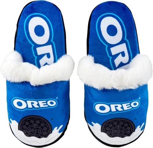 Vista 8 de Odd Sox Pantuflas peludas de caramelo para hombres y mujeres - Zapatos de casa de felpa suave, idea de regalo acogedora para los amantes de los M &