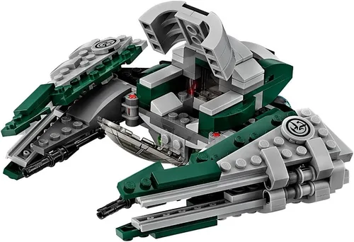 Vista 3 de LEGO Star Wars, juguete de Yoda Jedi con un Starfighter 75168 de Stars Wars