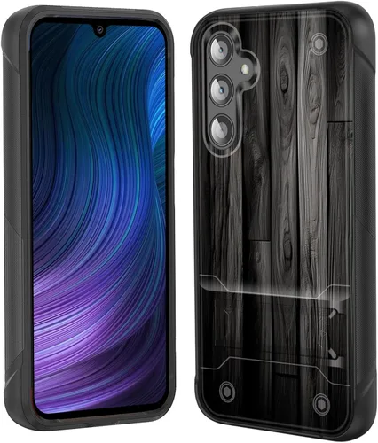 Vista 34 de Funda para Galaxy S24 Plus con soporte, doble capa híbrida de policarbonato duro y silicona suave, resistente a prueba de golpes, funda protectora