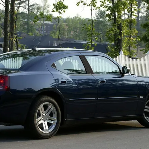 Vista 5 de TOMALL Calcomanías de vinilo para poste de ventana de automóvil compatibles con Dodge Charger 2006-2010, calcomanías de columna de ventana de fibra