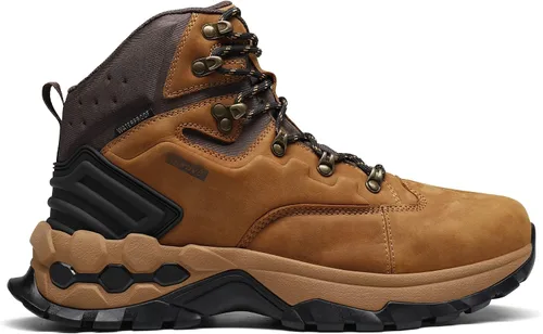 Vista 2 de NORTIV 8 Polar Bear Series Botas de senderismo impermeables de cuero extra agarre para hombre