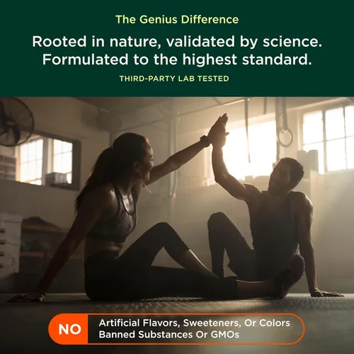 Vista 8 de The Genius Brand Genius Mindfulness - Suplemento para la salud cerebral - Apoya una mentalidad saludable - Apoyo a la calma, energía, memoria