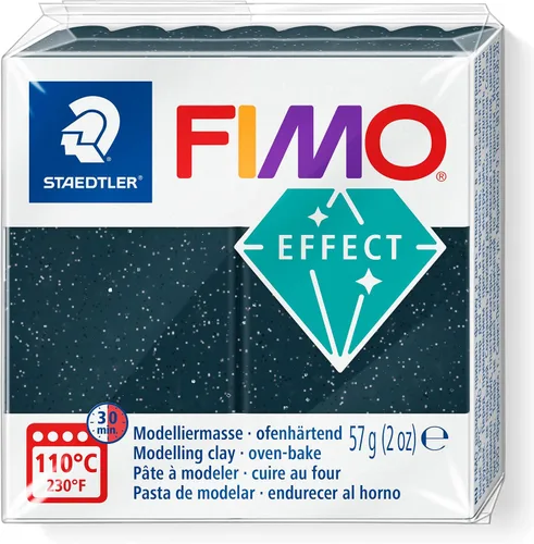 Vista 13 de Staedtler FIMO Effects Arcilla Polimérica - Arcilla para Hornear en Horno para Joyería, Escultura, Azul Translúcido 8020-374