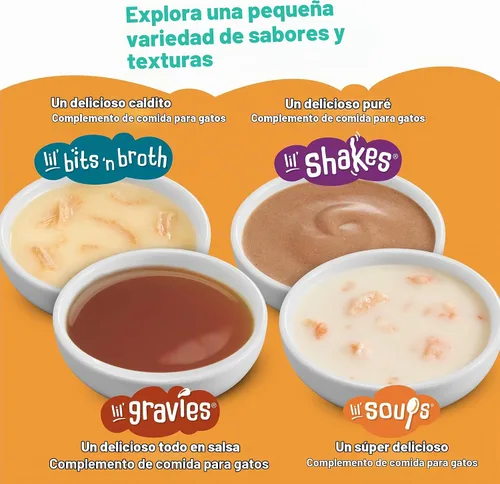Vista 9 de Purina Friskies Lil' Soups Lil' Grillers & Lil' Slurprises complemento alimenticio para gatos