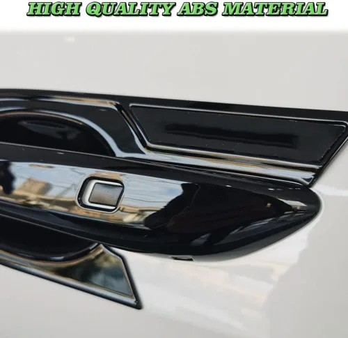 Vista 3 de 8 piezas de plástico ABS para exterior de la manija de la puerta, marco del cuenco, accesorios de decoración para Hyundai Elantra 2021 2022 2023