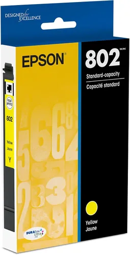 Vista 8 de EPSON 802 DURABrite Ultra Ink Cartucho negro de alta capacidad (T802XL120-S) funciona con WorkForce Pro WF-4720, WF-4730, WF-4734, WF-4740