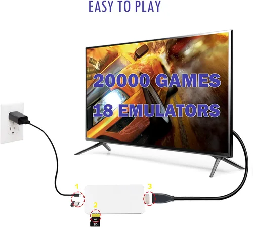 Vista 6 de Wireless Retro Game Console Stick with 40000+ Games, Video Game Console 23+ Emulators Classic Games, 4K HDMI Output for TV, Plug & Play Retro Gaming