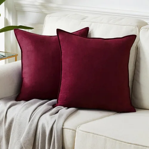 Vista 21 de Fancy Homi - Paquete de 2 fundas de almohada decorativas azul real de 14x14 pulgadas para sala de estar, sofá cama, sofá, decoración moderna bohemia
