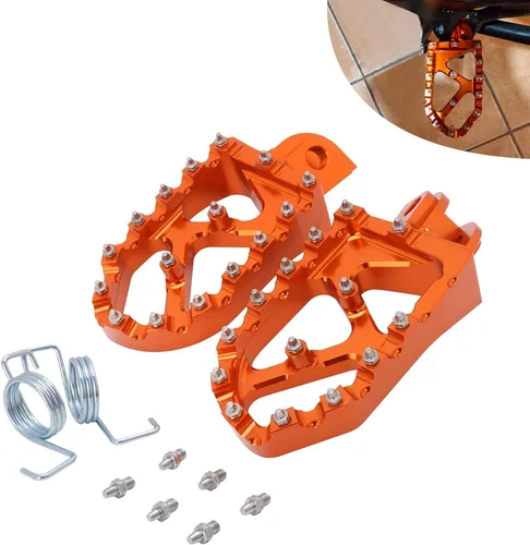 Vista 8 de JFG RACING - Estriberas de bicicleta de tierra, reposapiés CNC para motocicleta para 50-1290 SX SXF EXC EXCF XC XCF XCW SUPER MOTO ENDURO AVENTURA