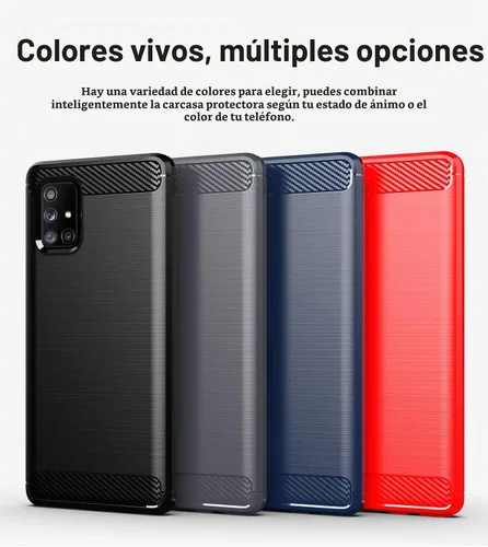 Vista 7 de M MAIKEZI Funda para teléfono celular Galaxy A71 5G, TPU suave funda protectora delgada de moda con protector de pantalla HD (negro)