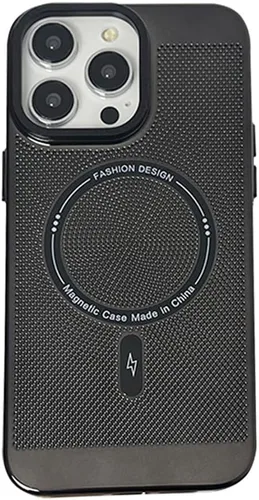 Vista 2 de Funda magnética de disipación de calor para iPhone 14 Pro Max compatible con Magsafe delgada y dura carga inalámbrica galvanizada