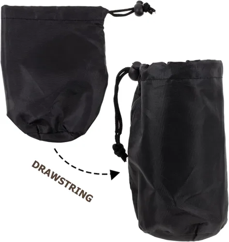 Vista 5 de 12 fundas opacas para tarros Mason de boca ancha, cubiertas de tarro hidropónico, fundas reutilizables ajustables con cordón para conservas, 6.49 x