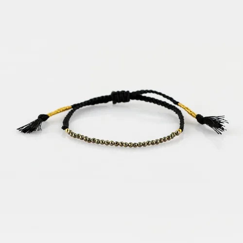 Vista 15 de Thecraftman - Pulsera trenzada de cuentas naturales, cristales energéticos, regalo para ella, pulsera de protección de hilo trenzado de mano