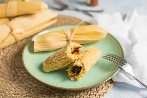 Vista 4 de Cáscaras de maíz prémium para Tamales, Hojas de Tamal Natural 1 lb