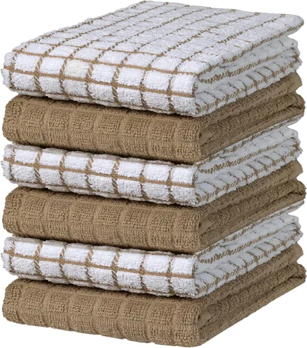 Vista 15 de Bumble - Toallas de cocina y paños de cocina (8 unidades) Toallas de cocina 100% algodón 12 x 12 pulgadas 405 GSM Trapos suaves, altamente
